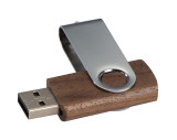 Twist USB Stick with dark wood cover