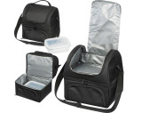 Cooler bag with 2 compartments - includes a glass foodcontainer